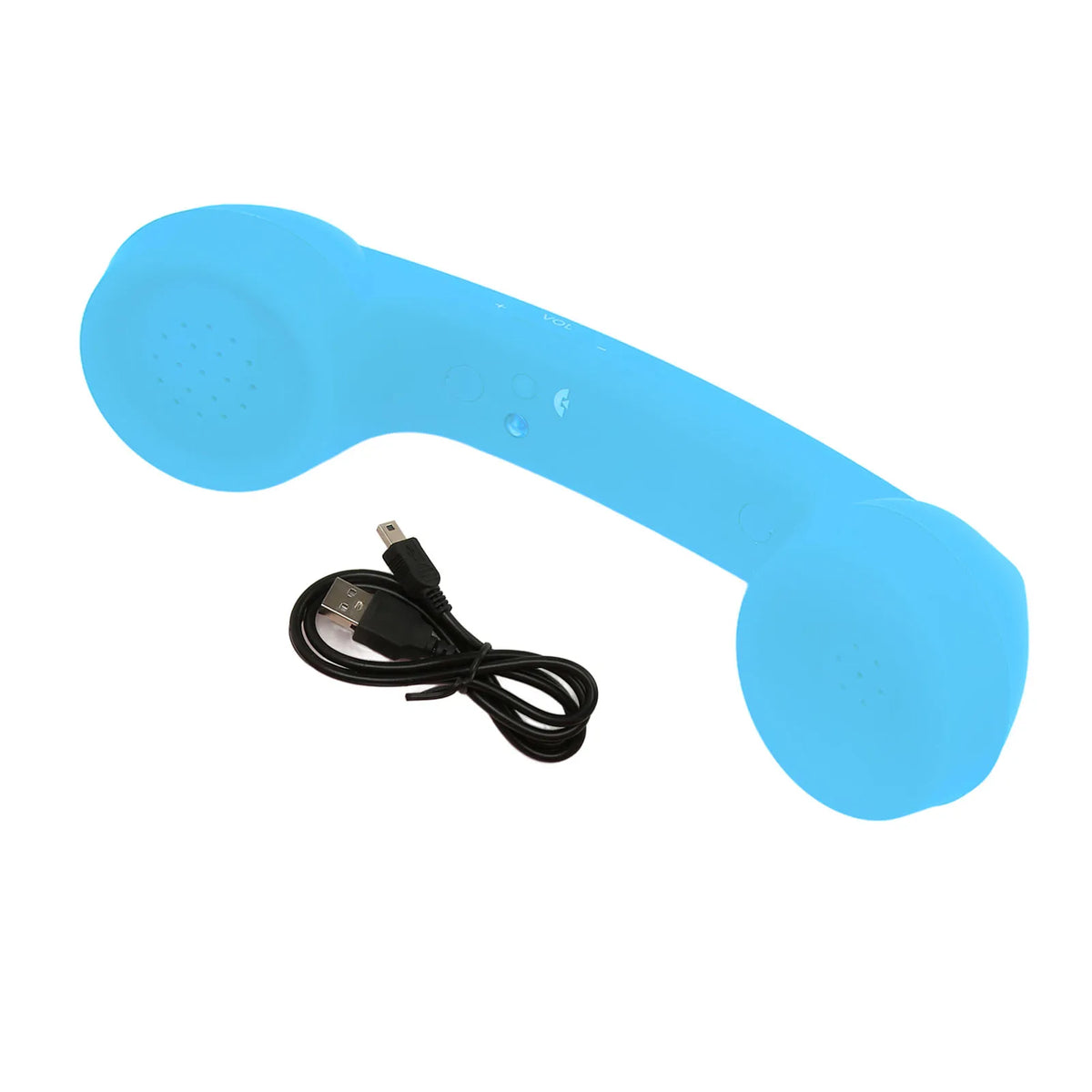 Bluetooth Telephone Handset Mobile Phone Retro Rechargeable Radiation Zpaxo Blue