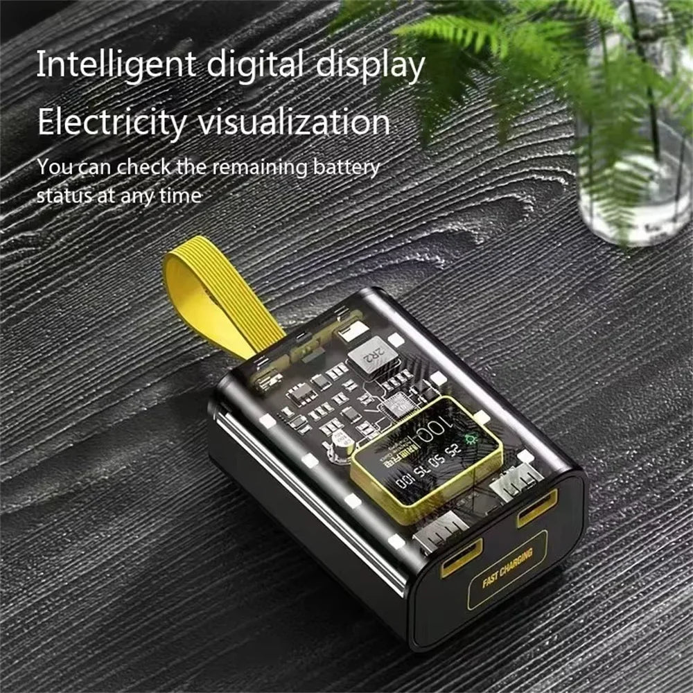 DIY 18650 Power Bank Case – Dual USB, LED Night Light DIY Power Bank Case Zpaxo