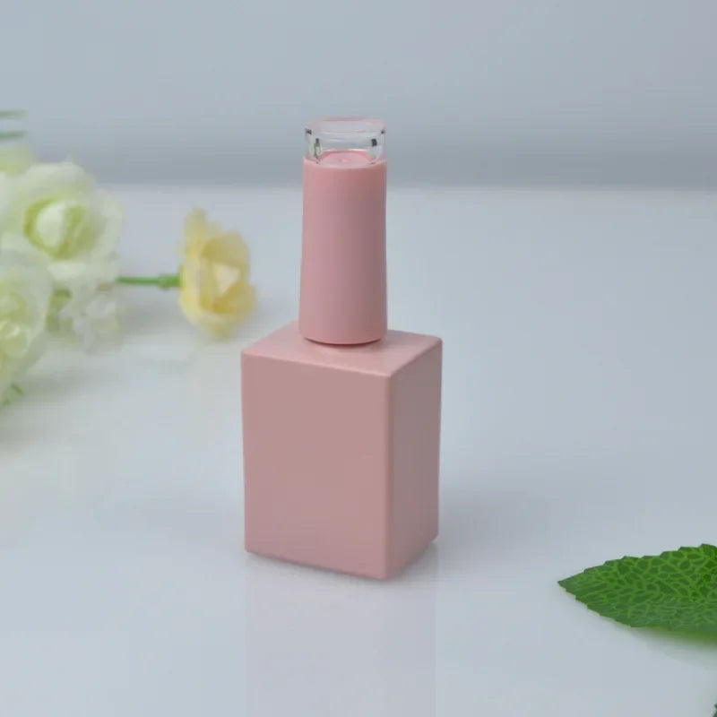10pcs Black and White Nail Polish Bottle Empty Bottle New Minimalist Style 10ML 5ML15ML Nail Polish Adhesive Empty Bottle New Zpaxo 10pcs 15ML pink