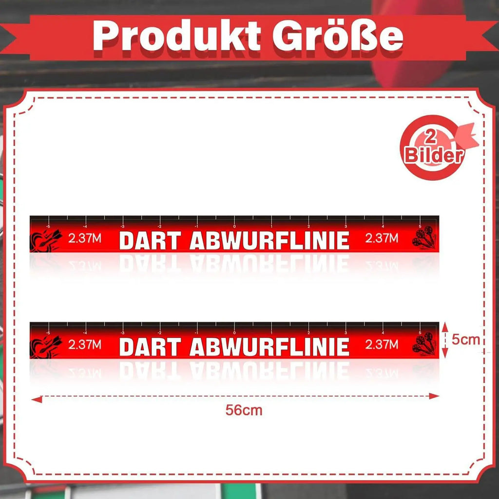 Repositionable Dart Throw Line Floor Sticker Tape Non Slip Oche Game