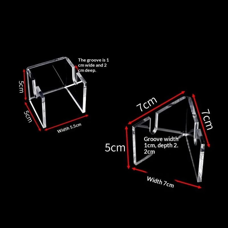 Hand Fan Display Stand Bracket Clear Acrylic Holder Storage Support