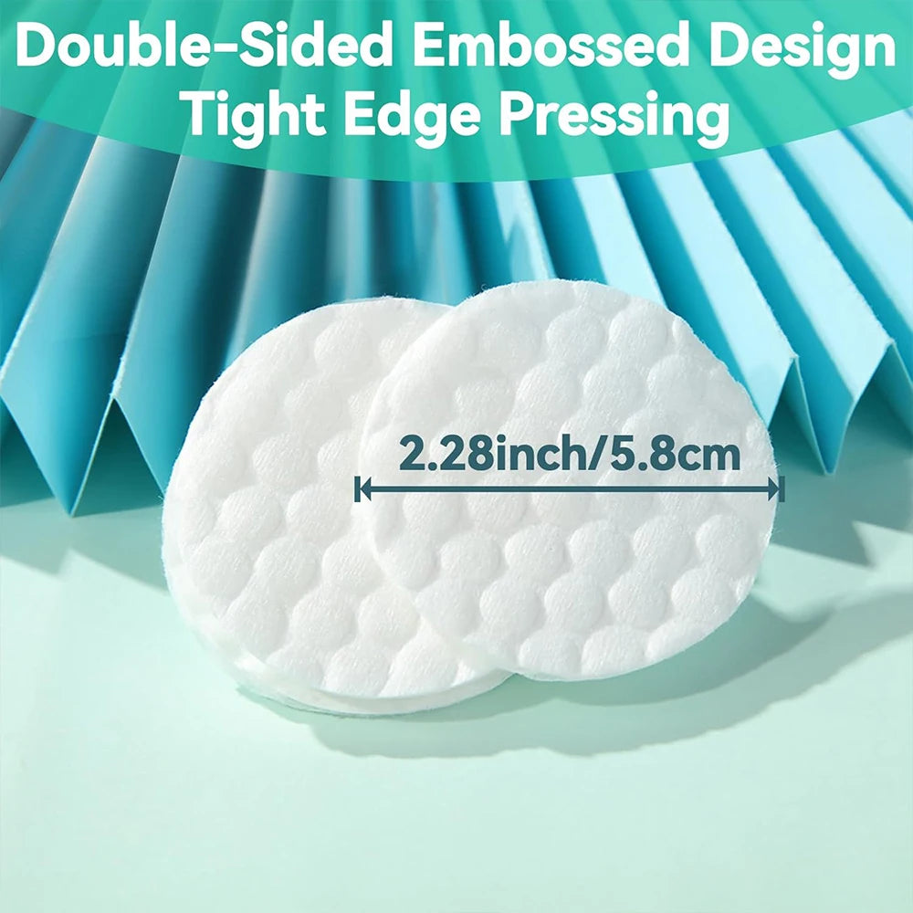 100/200/300/500Pcs/Pack Cotton Rounds Cosmetic Cotton Pads Round Ultra Soft for Makeup Removal Skin Care Facial Cleaning Zpaxo