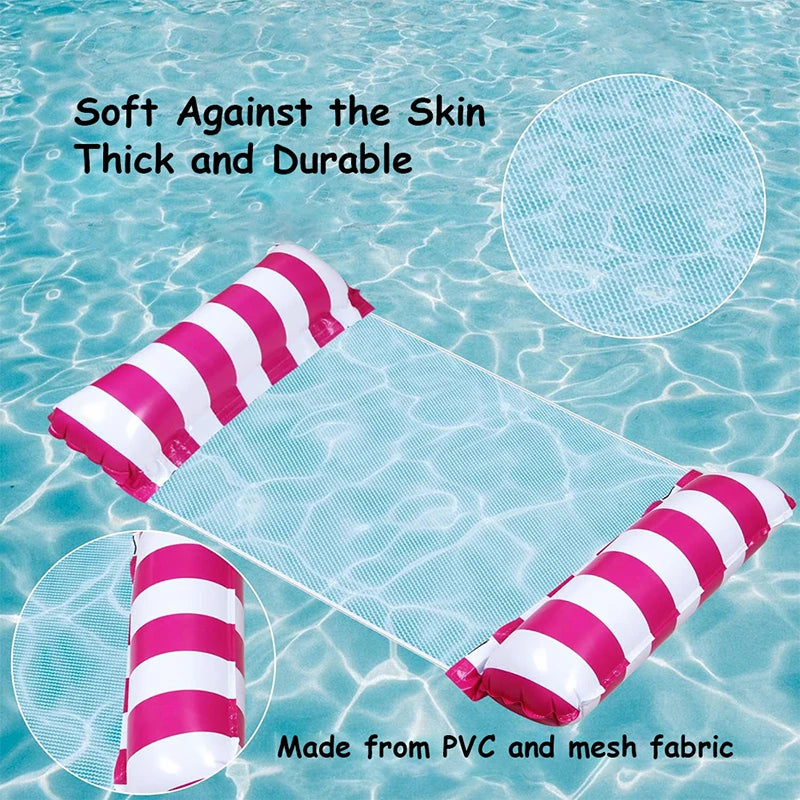Inflatable Water Hammock Pool Float Chair Lounge Bed Floating Swim Zpaxo