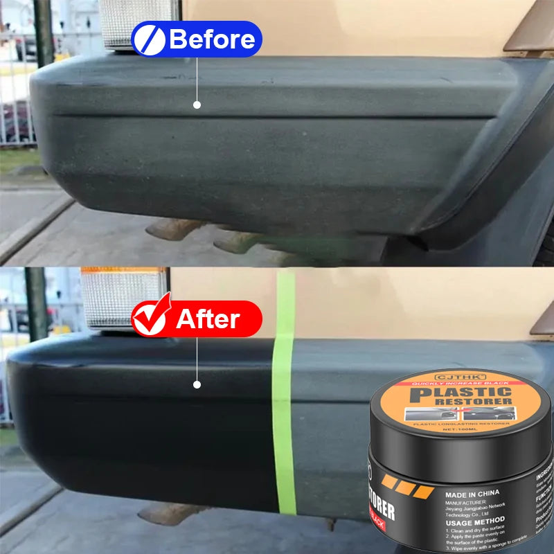 Universal Leather and Plastic Repair Polishing Wax - Automotive interior reconditioning cream for leather/plastic/rubber care Zpaxo
