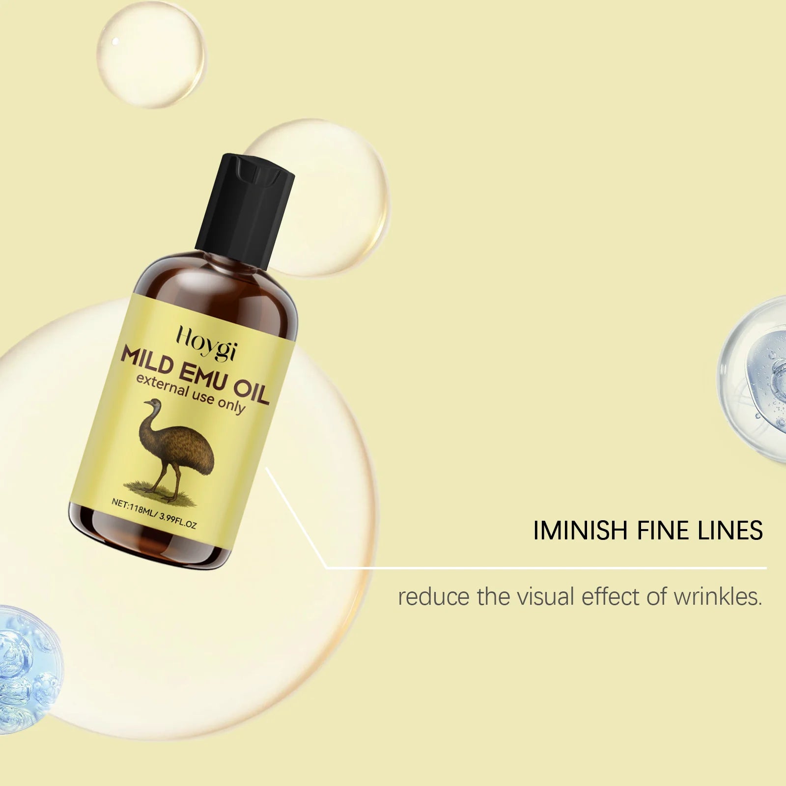 Moisturizing Anti-wrinkle Emu Oil Anti-aging Smoothing Fine Lines Intense Moisturizing For Skin And Hair Anti-dryness Firming Zpaxo
