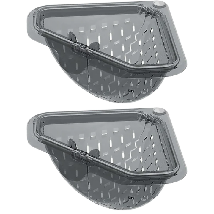 Magnetic Corner Sink Drain Basket – No-Drill Food Strainer Sink Drain Basket Zpaxo 2PCS