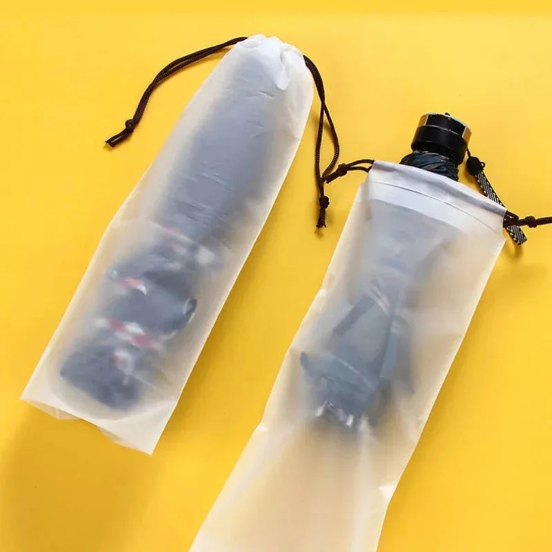 Waterproof Umbrella Storage Bags – Drawstring Cover, 5–40 Pack
