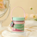 Round Tin Candy Box with Handle – Wedding & Party Gift Tin