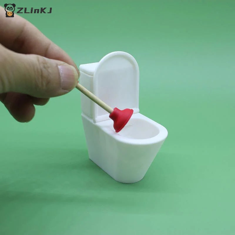 ▶Dollhouse Simulation Toilet Seat Vintage Dollhouse Bathroom White Toilet Doll House Miniature Baby Pretend Toy Doll Accessories Zpaxo