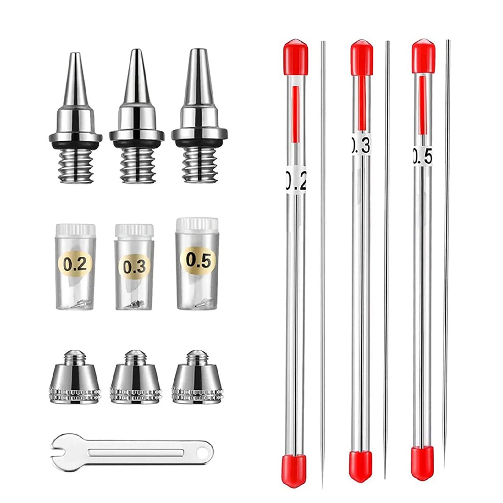 Airbrush Nozzle Needle Repair Tool Multi Airbrushes Spray Gun Air