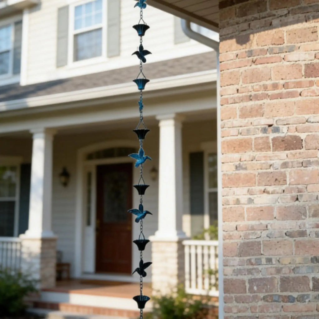 Rain Chains Decorative Iron Hummingbird Shape Replacement Downspout