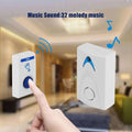 LED Wireless Smart Doorbell Volume Adjustable Office Door Bell Remote Zpaxo Default Title
