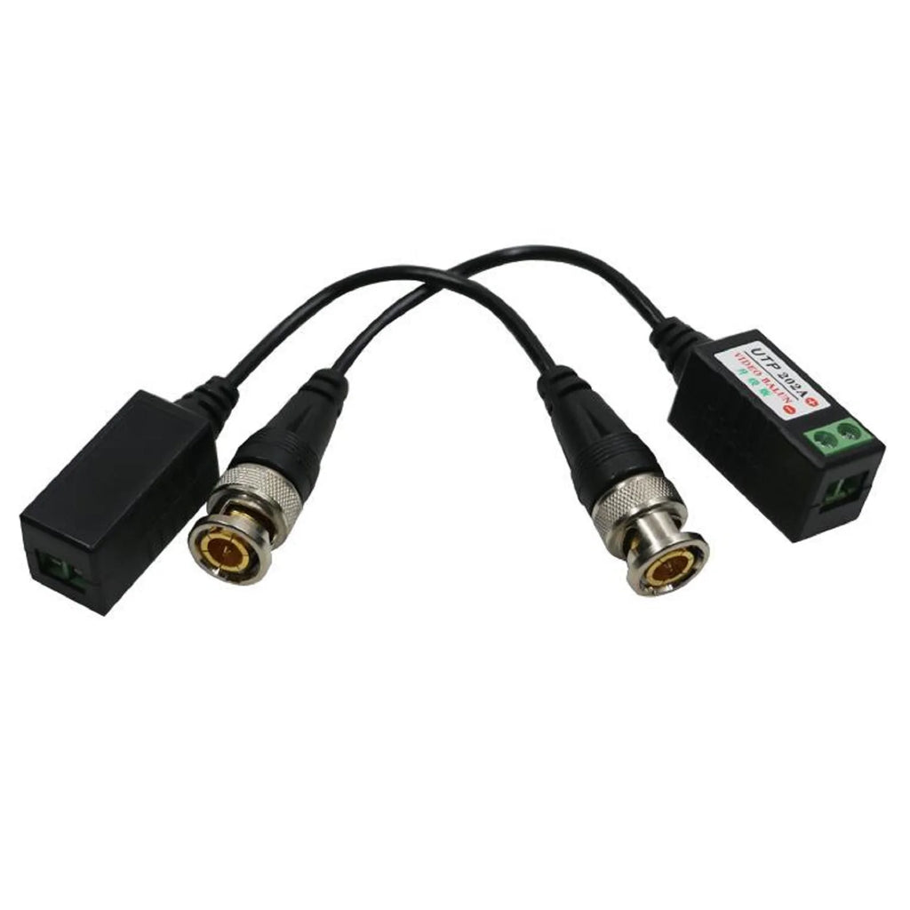 1 Pair UTP 202A Passive Transceiver Video Balun Connector BNC Cat5