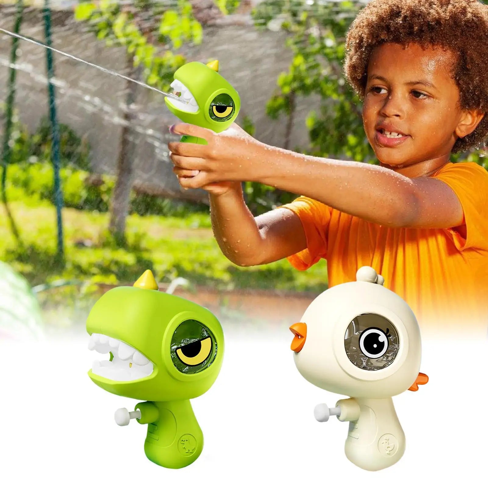 Water Soaker Toy Pool Cartoon Squirter Press Control Long-range Zpaxo