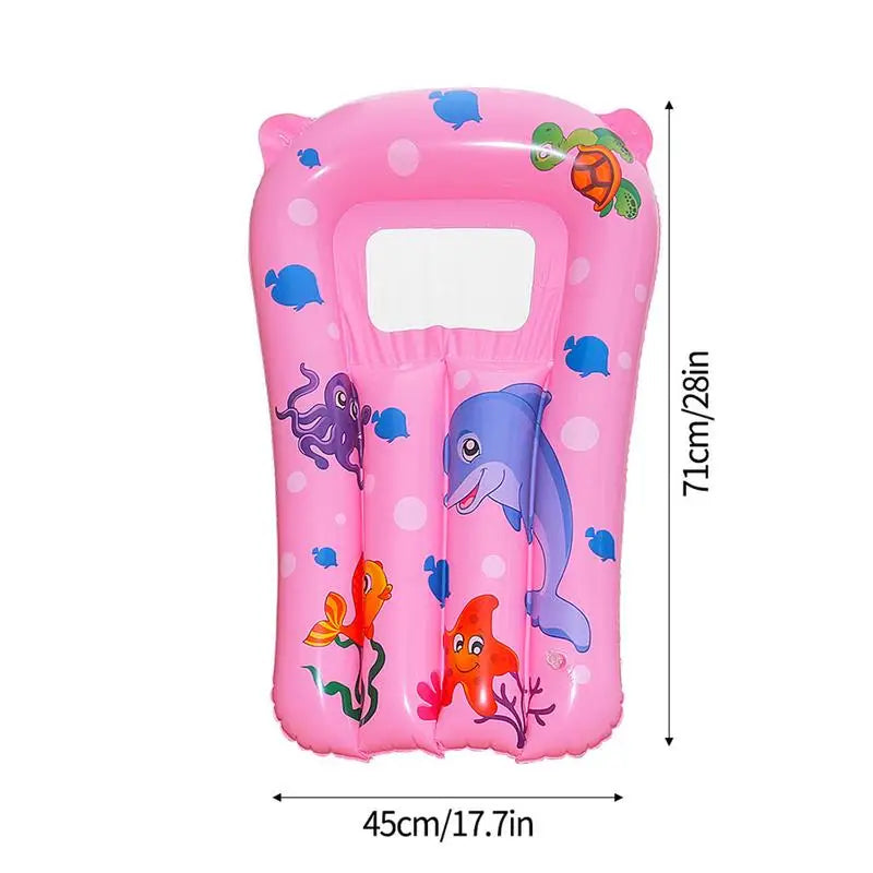 Pool Floats for Kids Inflatable Pool Float Non-Slip Fun Swim Floaty Blow Water Toy for River Lake Backyard Swimming Outdoor Zpaxo