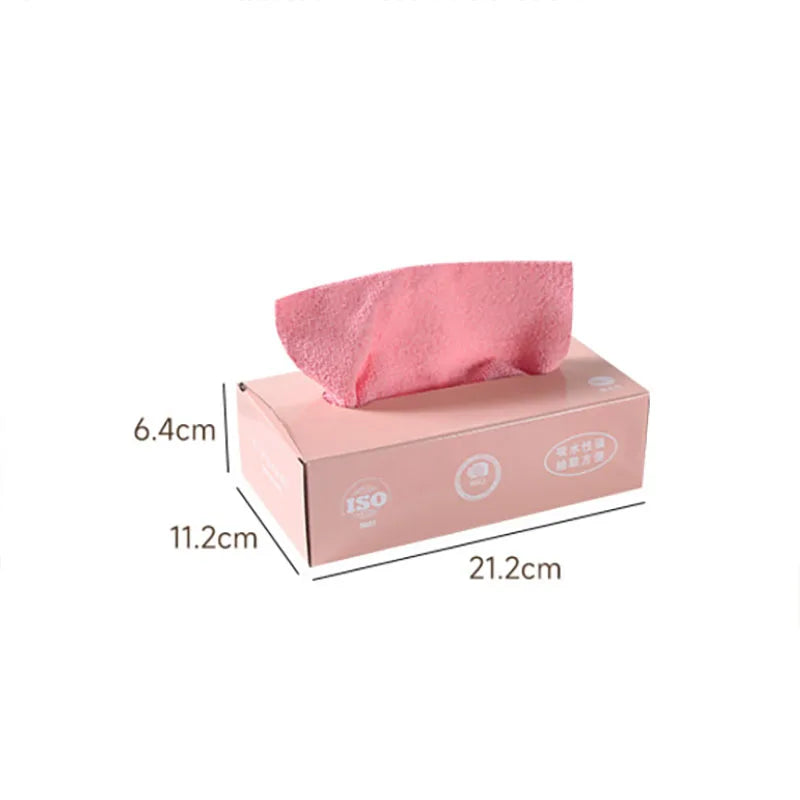 Box Pull-out Disposable Rags Kitchen Household Absorbent Microfiber