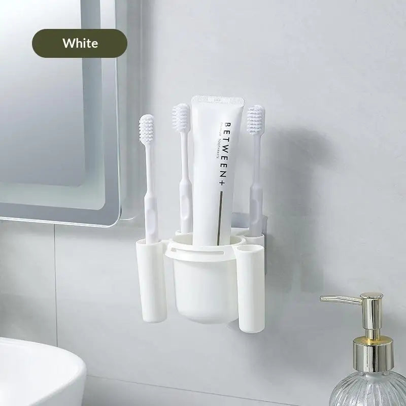CMWall-Mounted Toothbrush Holder Cup Small Self-adhesive Storage Box