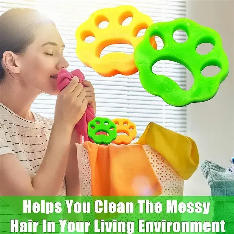 10PCS Take Pet Hair From Clothes Cat Fur Remover for Laundry Reusable Clothes Fur Removal Washing Machine Clothes Pet Cleaning Zpaxo