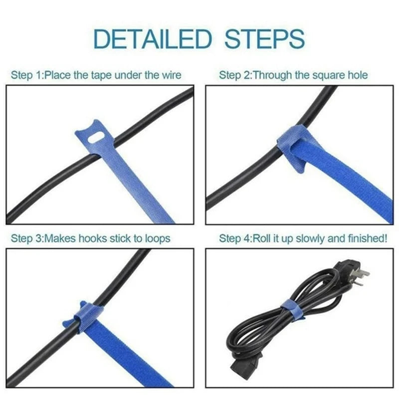 10 30 Usb Cable Organizer Management Winder Tape Protector Wire Ties Zpaxo