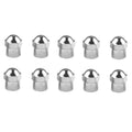 Chrome Tire Valve Caps 10/50 Pack – Universal Car, Bike & Moto