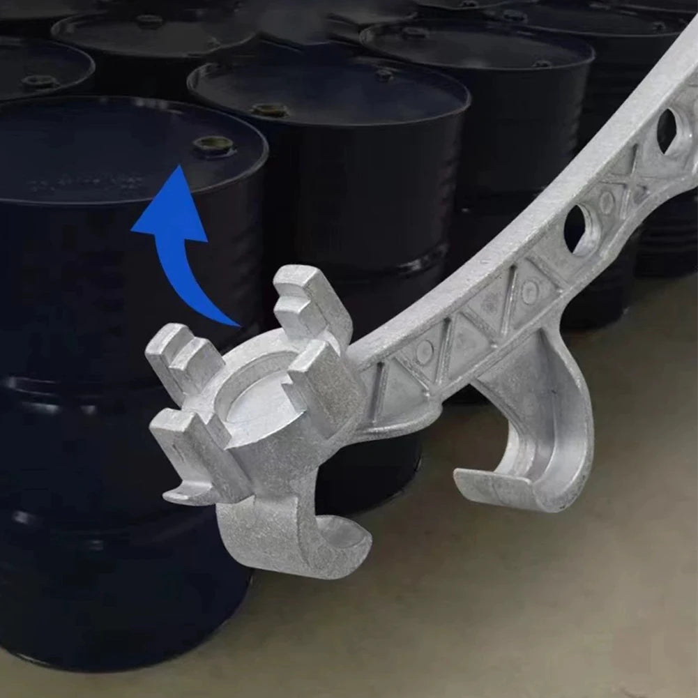 Aluminum Alloy Metal Bucket Opener Silver Buckets Lid Wrench Gallon Bucket Opener For Pail Paint Barrel Lid Can Opener Zpaxo