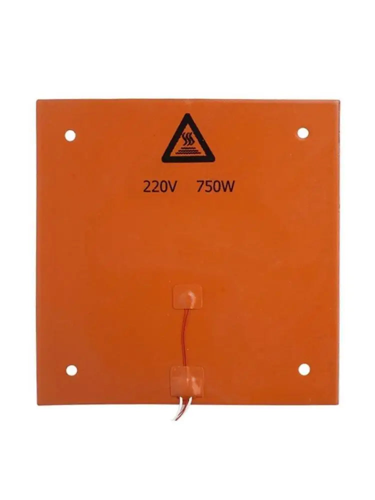 652F 3D Printer Bed Silicone Heated Heating Pad 310x310mm Zpaxo CN