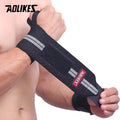AOLIKES Wristband Wrist Support Weight Lifting Gym Training Brace Zpaxo Black with Grey