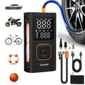 Tavaler Car Tire Inflator Portable 150PSI Wireless Air Injector Motorcycle Bike Electric Air Pump Ball AUTO Car Air Compressor Zpaxo Q26C Battery powered