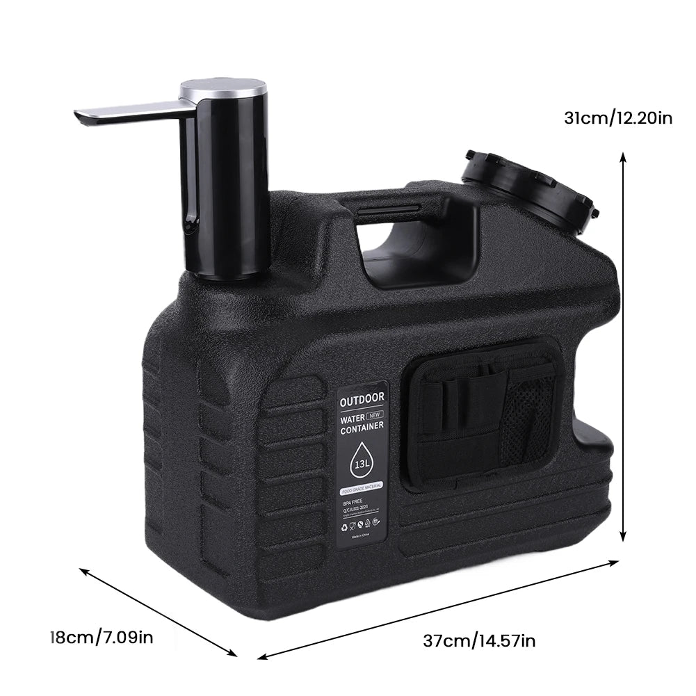 Emergency Water Bucket Spigot Portable Container Leakproof Pump