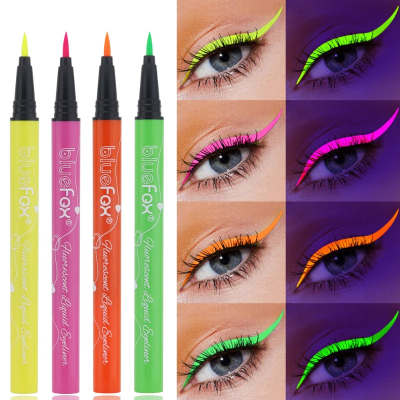 Glow Dark Face Paint Shimmer Eyeliner UV Neon Body Sticks Marker Zpaxo