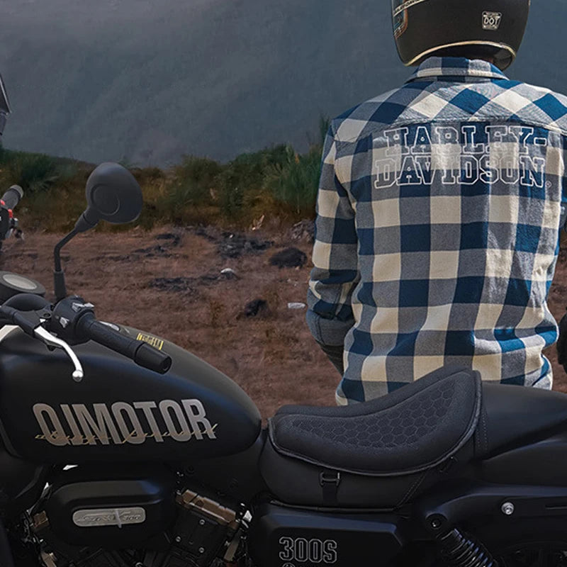 Motorcycle Inflatable 3D Air Seat Cushion – Anti-Slip Ride Pad