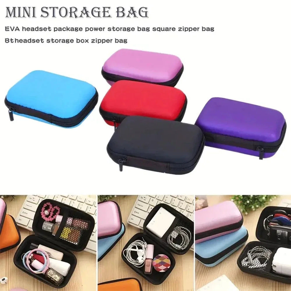 EVA Travel Cable Organizer Bag – Zipper Electronics Pouch Travel Organizer Bag Zpaxo