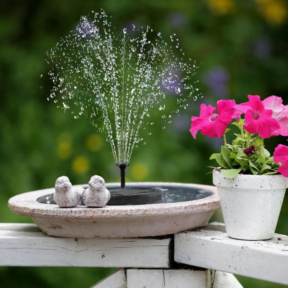 Solar Fountain with 8 Nozzles Floating Solar Fountain Floating Water Fountain Pump for Outdoor Garden Pond Pool Zpaxo