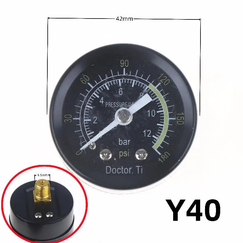 1Pcs 0-25Bar 0-10Bar 0-12Bar Hydraulic Fluid Measuring Instrument Air Compressor Pressure Gauge DIY Accessories Zpaxo A1