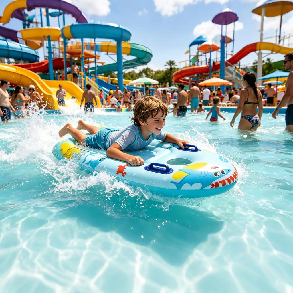 Swimming Surf Board Inflatable Floating Kids Water Toy With Handles Inflatable Floating Surfboard For Boys Girls Lake Beach Pond Zpaxo