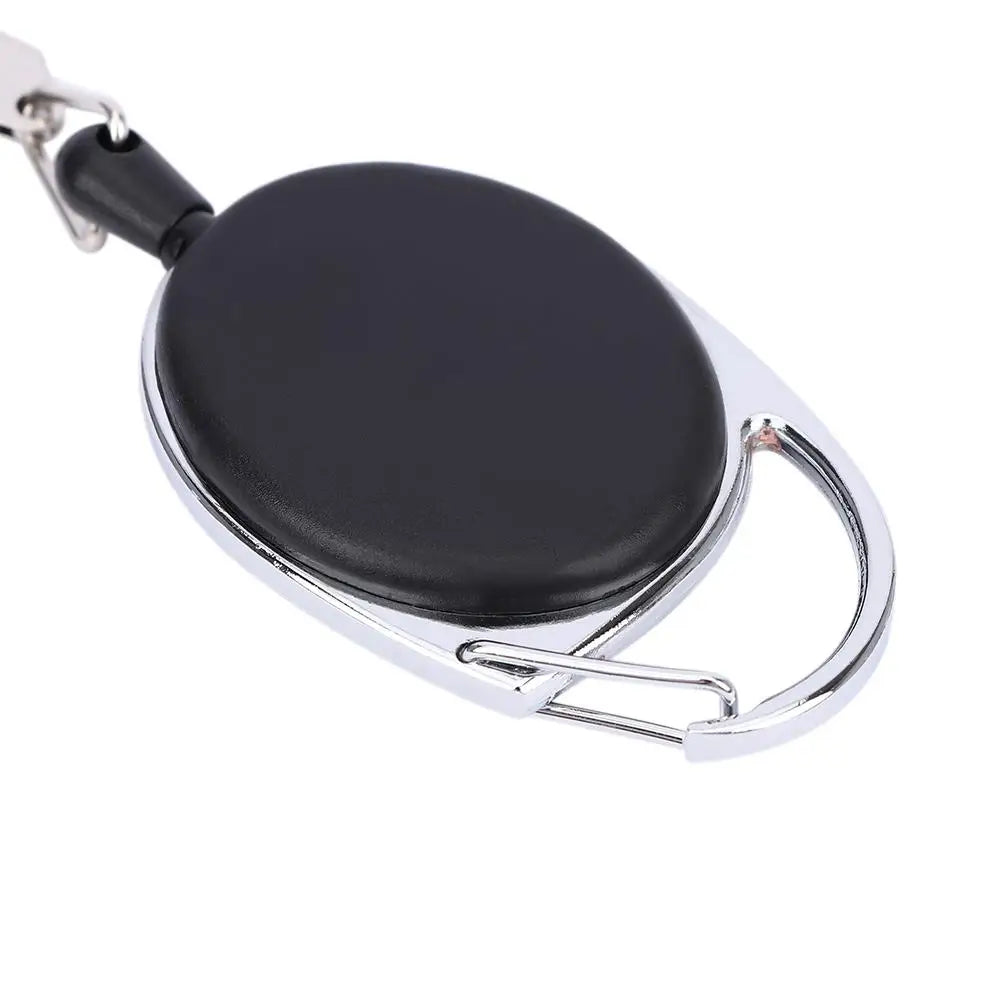 Keeper Zinc Alloy Anglers Keychain Recoil ID Lanyard Name Tag Card ABS Key Ring Badge Reel Retractable Pull Badge Holder Zpaxo