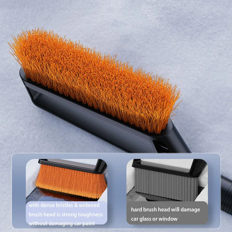 2 in 1 Multi-Functional Car Snow Removable Brush Winter Car Ice Shovel Extendable Ice Scraper Car Cleaning & Maintenance Tools Zpaxo