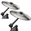 Universal Mini Drums Colliding With Cymbals Vent Decoration For Car Rugged Automotive Interior Accessories Crash Proof Design Zpaxo 2PCS Silver