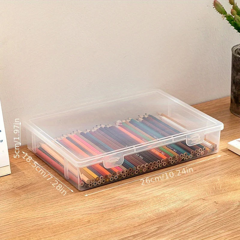 Translucent Large Capacity Pencil Case – School Pen Organizer Pencil Case Organizer Zpaxo LARGE
