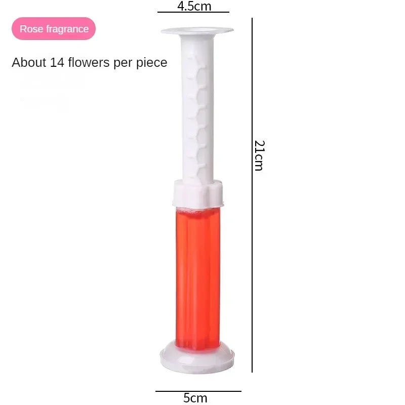 3 Toilet Cleaner Gel Flower Efficient Aromatic Deodorant Disinfection Zpaxo 3pcs 2