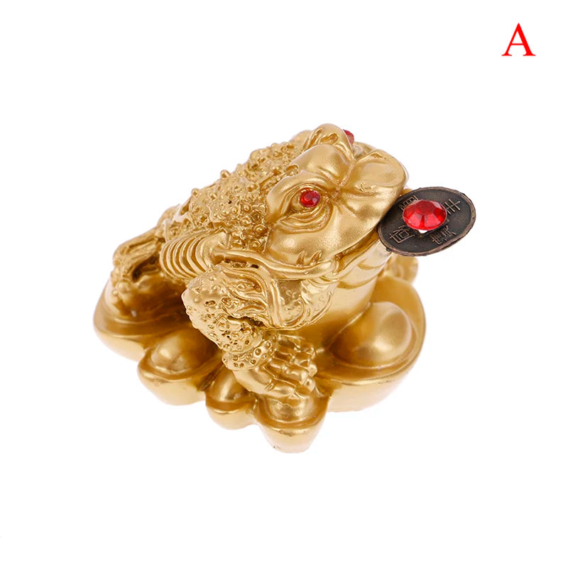 Frog Toad Coin Ornaments Lucky Feng Shui Money Fortune Chinese Zpaxo A