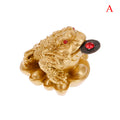Frog Toad Coin Ornaments Lucky Feng Shui Money Fortune Chinese Zpaxo A