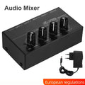 4 Channel Line Mixer Mini Sound DC 12V Easy Operation Audio Ultra Low