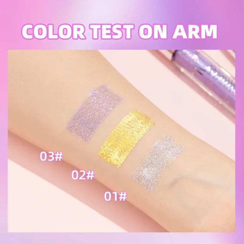 3 Colors Diamond Glitter Mascara Quick Dry Long Lasting Mascara Curling Thick Shiny Eyelash Fashional Sexy Shimmer Eye Makeup Zpaxo