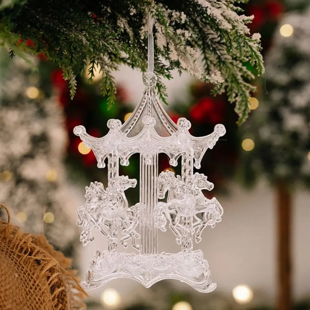 Clear Acrylic Christmas Ornaments – Transparent Hanging Pendants Christmas Ornament Zpaxo