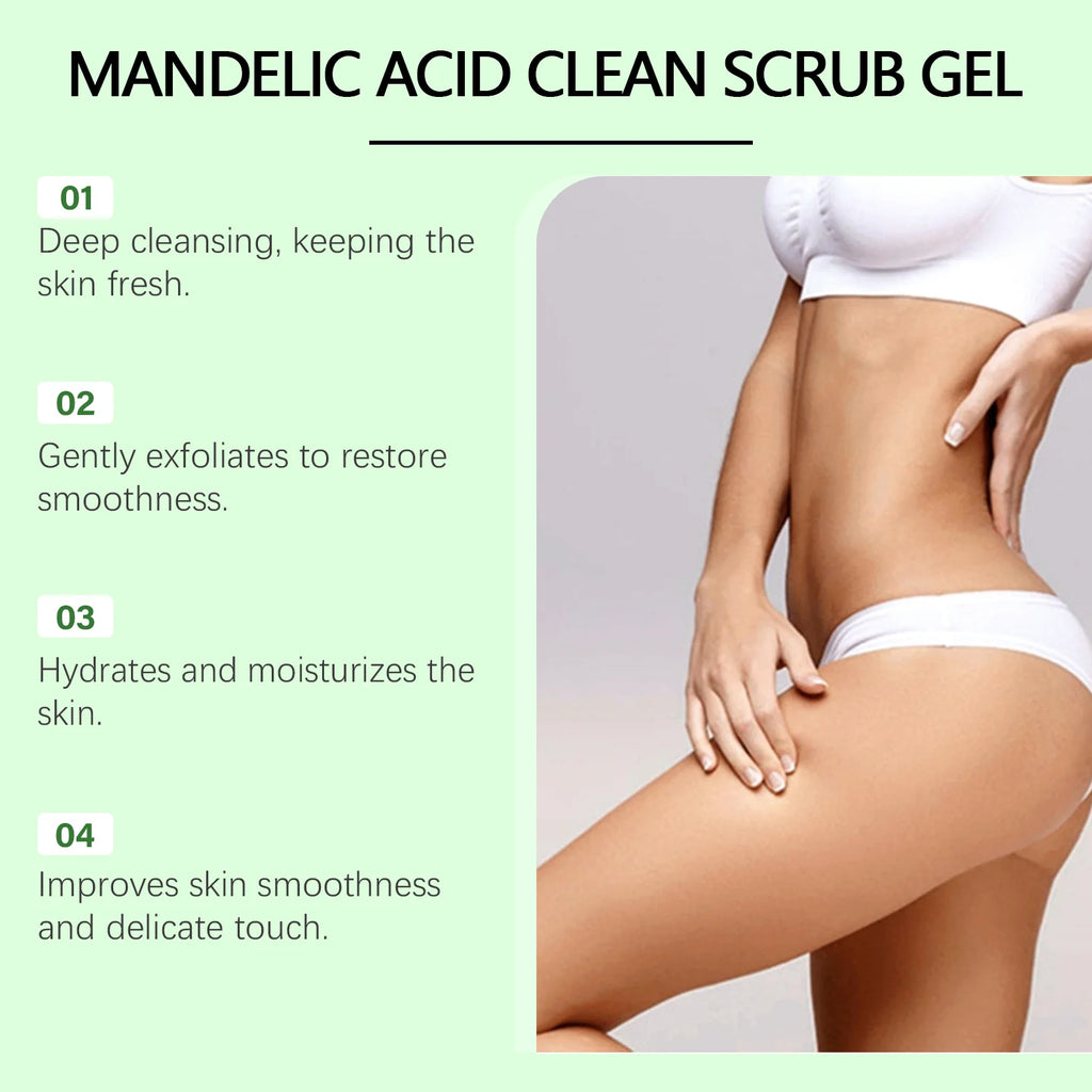 Body Exfoliating Gel, Deeply Cleanses & Moisturizes, Gently Removes Dead Skin, Clears Pores For Smoother Skin Zpaxo