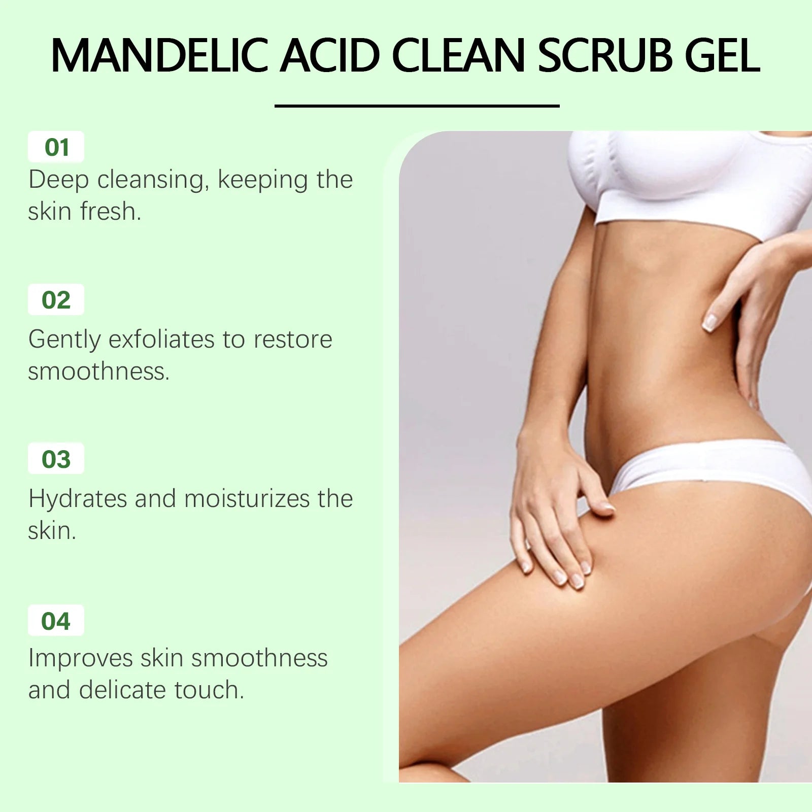 Body Exfoliating Gel, Deeply Cleanses & Moisturizes, Gently Removes Dead Skin, Clears Pores For Smoother Skin Zpaxo