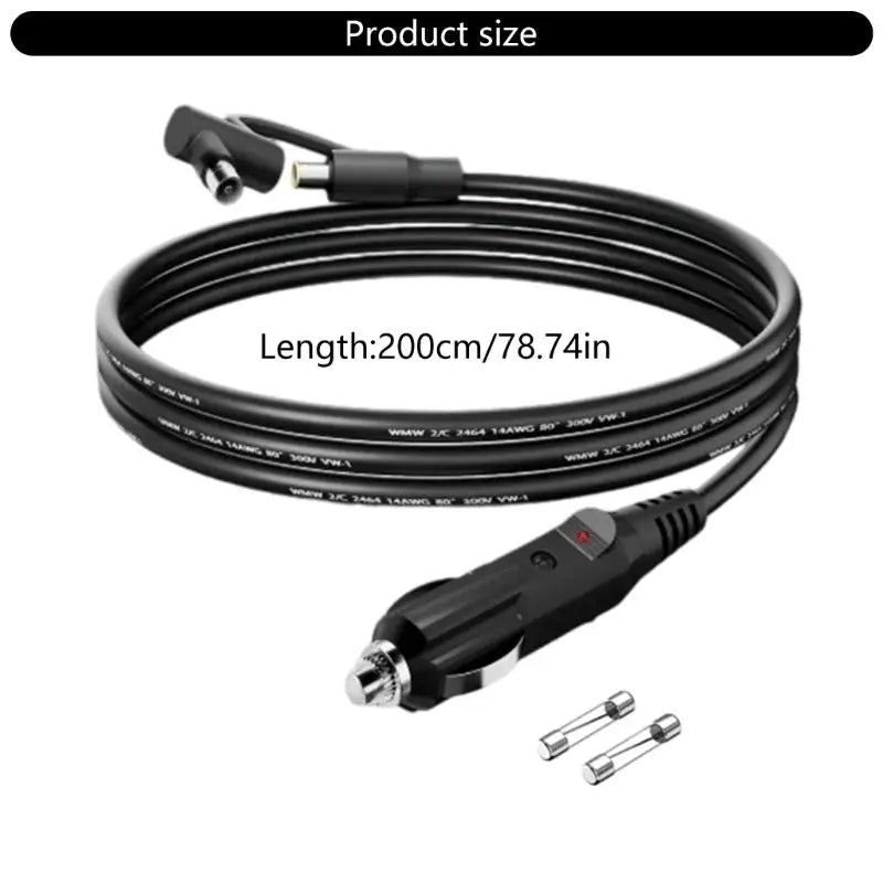 652F Quick Connecting Automotive Charging Cord Vehicle Cable Plastic Zpaxo