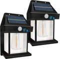 1/2/4/8Pack Solar Wall Lights Motion Sensor LED Lantern IP44 Waterproof Wall Mount Lamp Outdoor Courtyard Porch Deck Garden Yard Zpaxo 2PCS