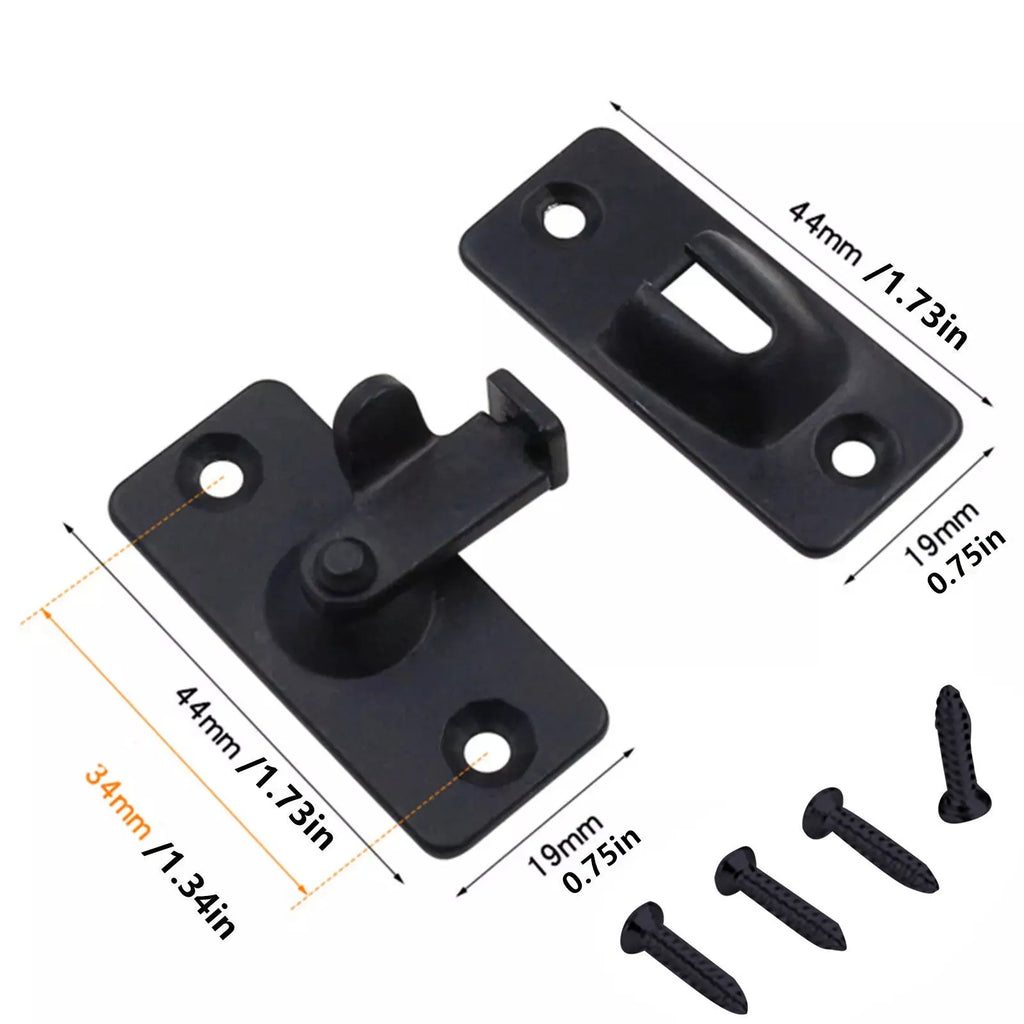 Door Latch Doors Lock Screws 90 Degree Right Angle Buckle Hasp